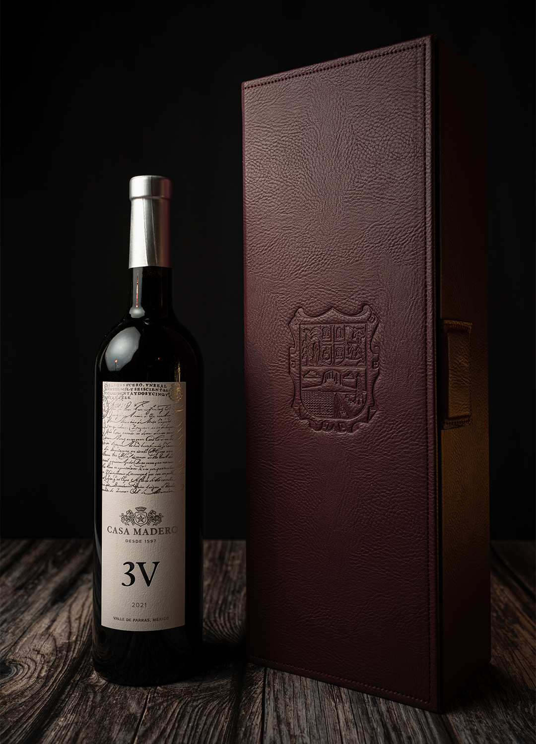 estuche botella vino